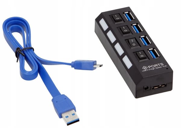 USB 3.0 HUB 4 portar x4 SPLITTER Splitter