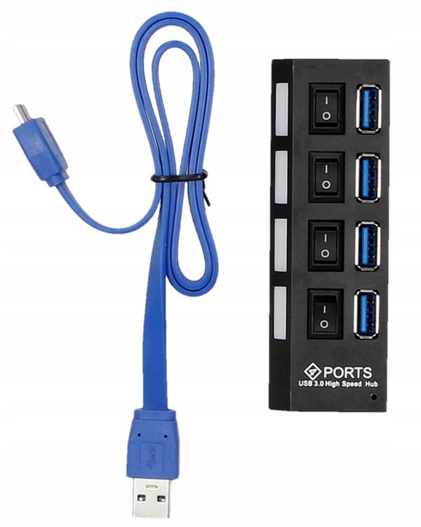 USB 3.0 HUB 4 portar x4 SPLITTER Splitter
