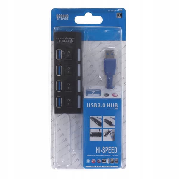 USB 3.0 HUB 4 portar x4 SPLITTER Splitter