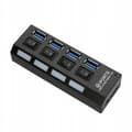 Miniatyrbild 2 av 6: USB 3.0 HUB 4 portar x4 SPLITTER Splitter