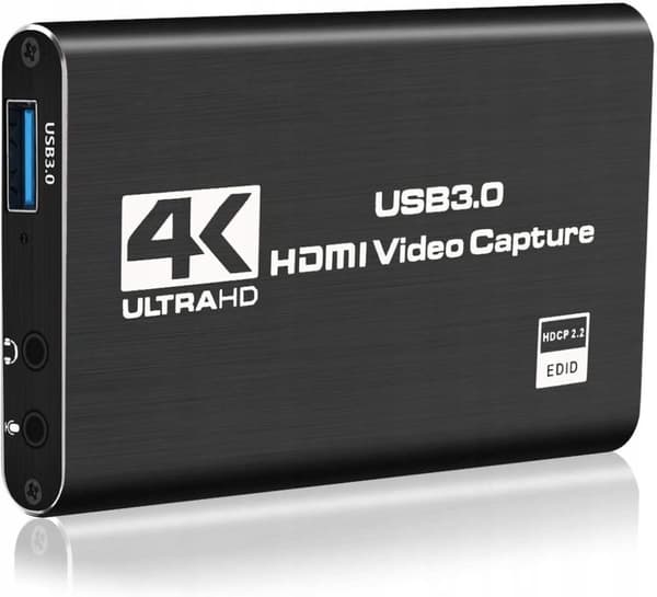 VIDEO CAPTURE KORT IMAGE GRABBER HDMI 2.0 USB STREAMING VIDEO 4K
