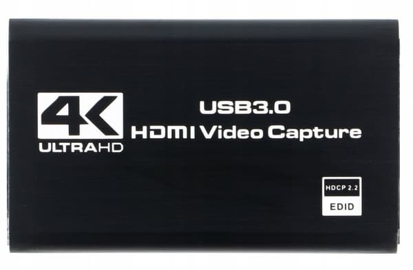 VIDEO CAPTURE KORT IMAGE GRABBER HDMI 2.0 USB STREAMING VIDEO 4K