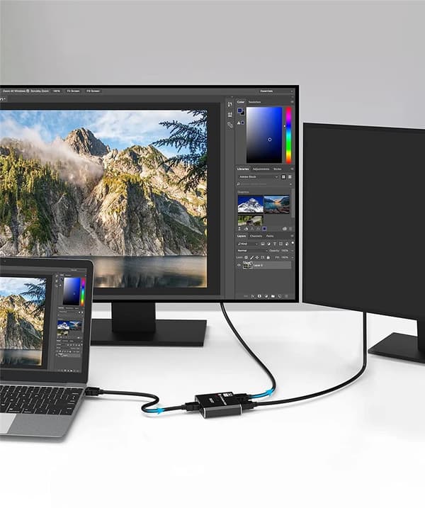 SWITCH DISPLAYPORT 2x1 SPLITTER 1x2 SPLITTER 8K