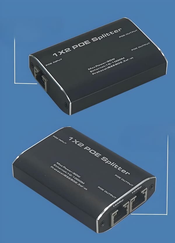 LAN SPLITTER 1x2 POE POWER SWITCH 2xRJ45 ETHERNET