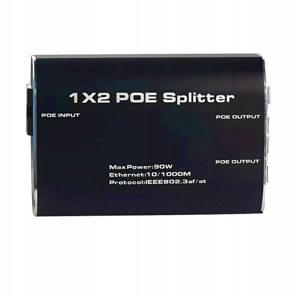 LAN SPLITTER 1x2 POE POWER SWITCH 2xRJ45 ETHERNET