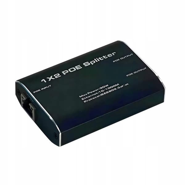 LAN SPLITTER 1x2 POE POWER SWITCH 2xRJ45 ETHERNET