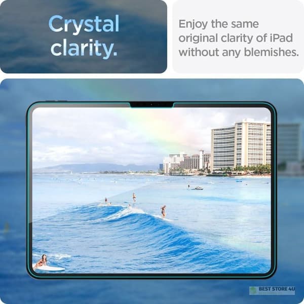 Spigen GLAS.TR EZ FIT - Härdat glas för iPad Pro 11" (M4, 2024) (Transparent)