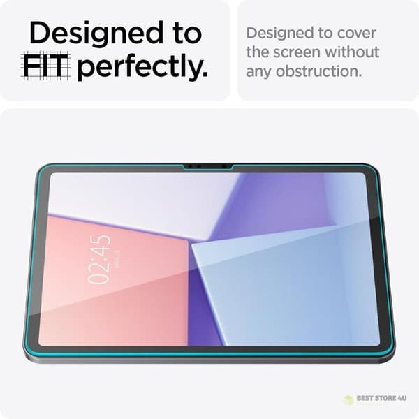 Spigen GLAS.TR EZ FIT - Karkaistu lasi iPad Air 11"" (M2, 2024) (Läpinäkyvä)