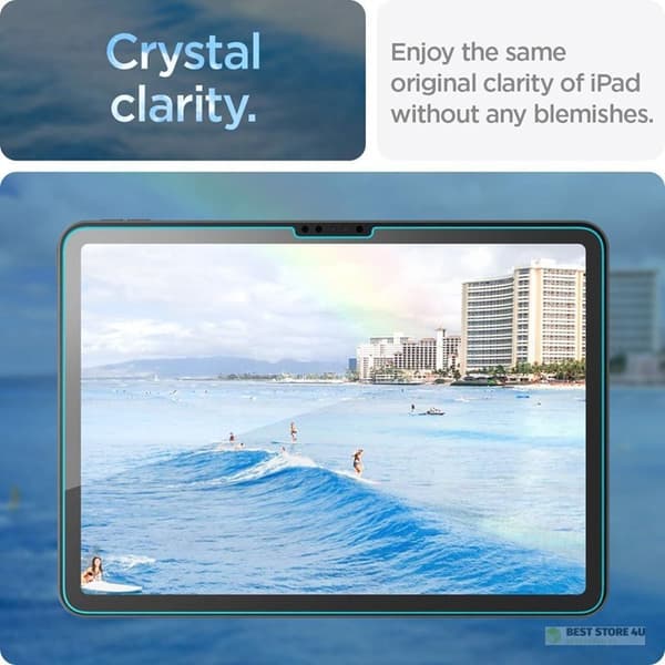Spigen GLAS.TR EZ FIT - Karkaistu lasi iPad Air 11"" (M2, 2024) (Läpinäkyvä)