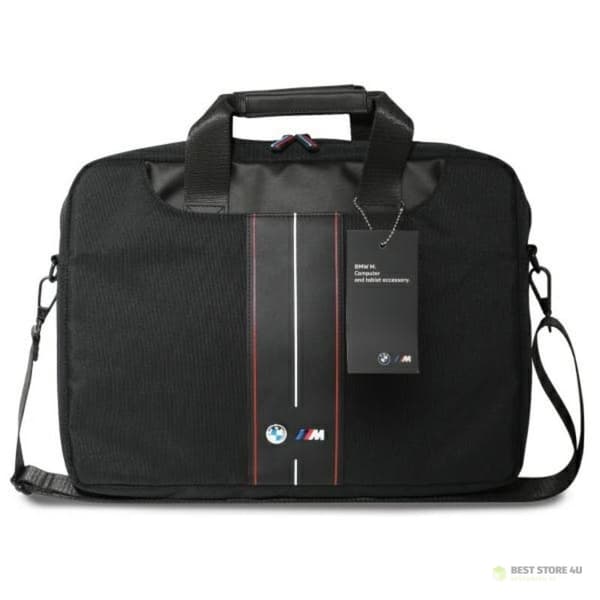 BMW Nylon Red Stripe - 16" kannettavan tietokoneen laukku (musta)