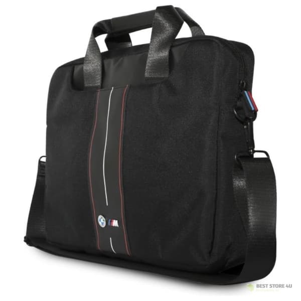 BMW Nylon Red Stripe - 16" kannettavan tietokoneen laukku (musta)