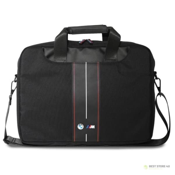 BMW Nylon Red Stripe - 16" kannettavan tietokoneen laukku (musta)