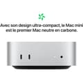 Miniatyrbillede 5 af 5: Apple - Mac mini (2024) Apple M4-chip - 16 GB RAM - 256 GB SSD-lagerplads - 10-core CPU 10-core GPU - Sølv