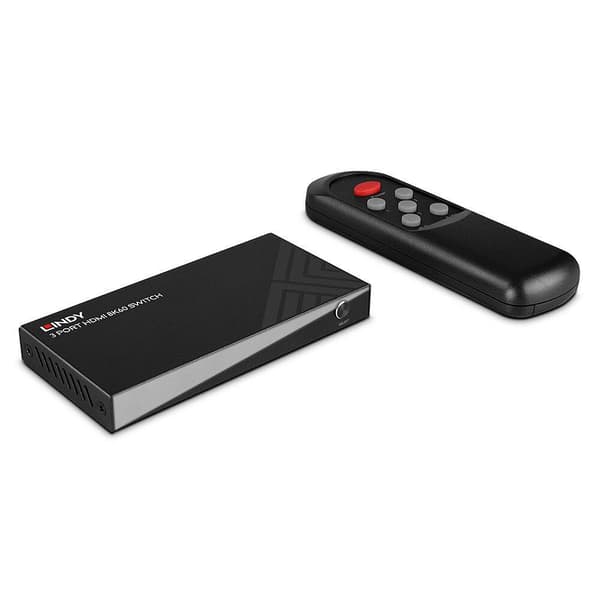 Lindy UACC HDMI-videoswitch, EL 8M W patchkabel, 38369