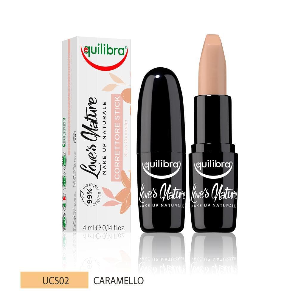 EQUILIBRA_Love's Nature Stick Concealer korektor w sztyfcie do twarzy Caramel 4ml