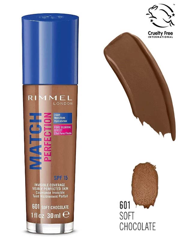 Rimmel Match Perfection Foundation-601 Soft Chocolate