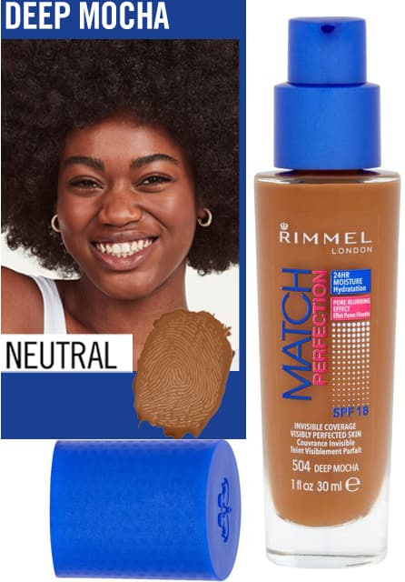 Rimmel Match Perfection Light Foundation SPF18-Deep Mocha