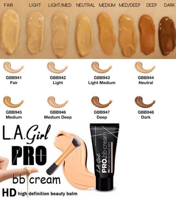 L. A. Girl Pro BB Cream HD Beauty Balm-Medium