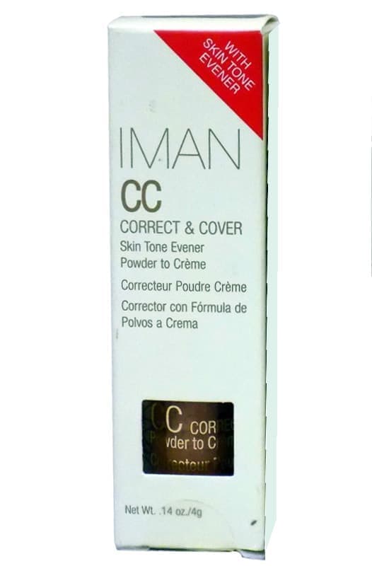 IMAN CC Correct & Cover Skin Tone Evener Powder to Creme - Clay Medium Deep
