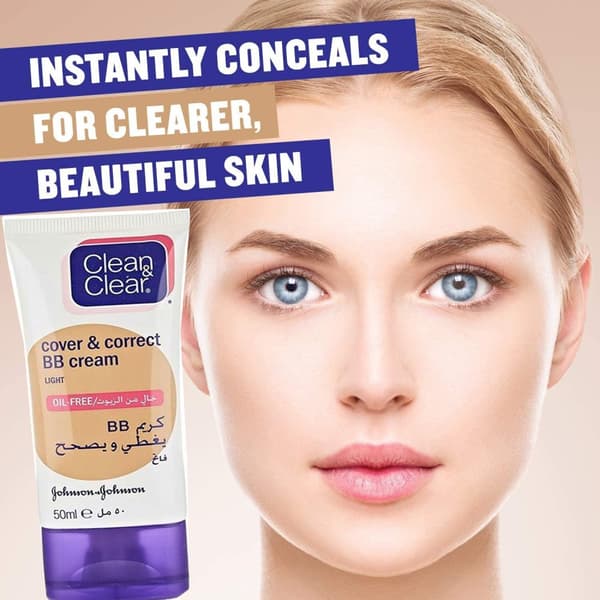 Johnson-Johnson Clean and Clear Cover & Correct BB - Light