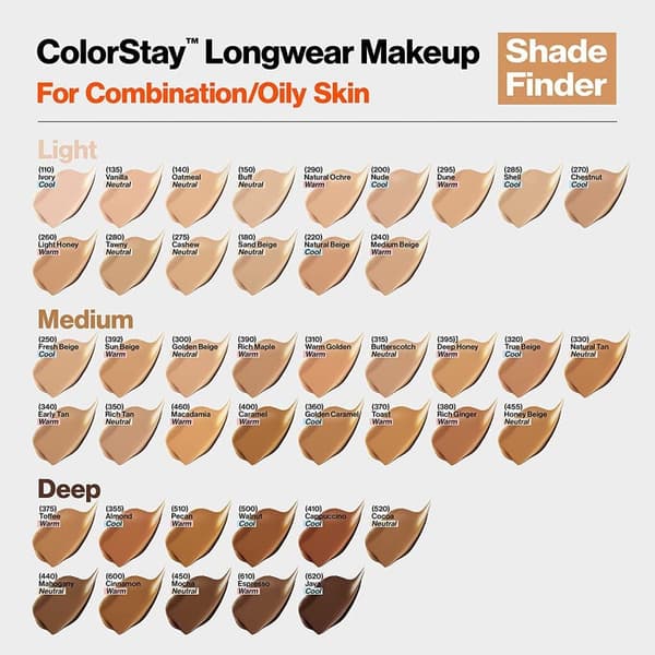 Revlon Colorstay 24Hr Matte SPF 15 Foundation Combination/Oily Skin-Golden Caramel