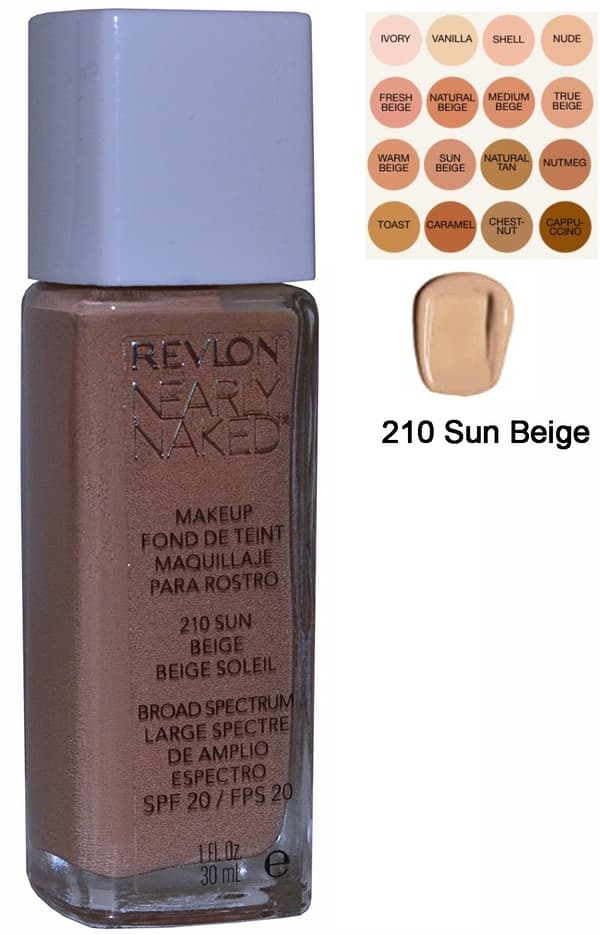Revlon Nearly Naked Make Up Foundation SPF 20 - 210 Sun Beige