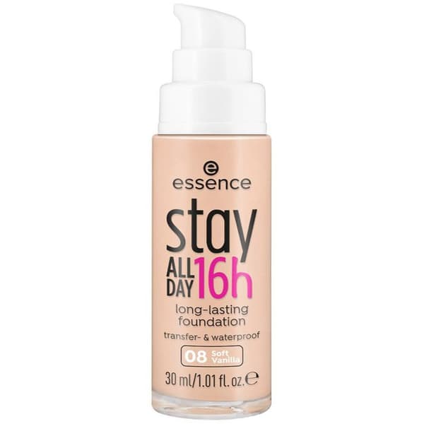 Essence - Stay All Day 16H Longlasting Foundation - 08 Soft Vanilla