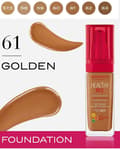 Miniatyrbild 1 av 3: Bourjois Healthy Mix Anti-Fatigue Foundation-61 Golden/Dore Cappuccino