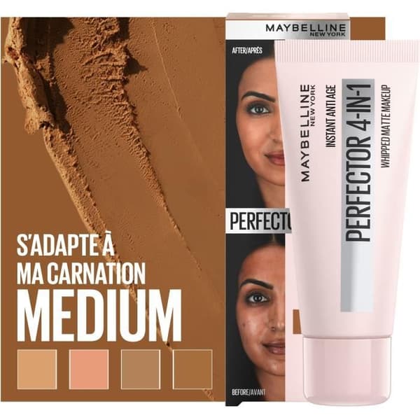 MAYBELLINE NEW YORK Instant Anti-Aging 4-in-1 Mattifying Foundation - 03 Medium / Medium