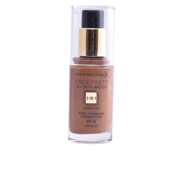 Facefinity All Day Flawless 3 In 1 Foundation 100-suntan 30 ml