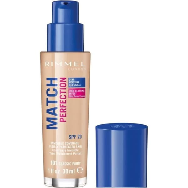 RIMMEL Nu Protege Match Perfection Foundation - 101 Classic Ivory - 30 ml