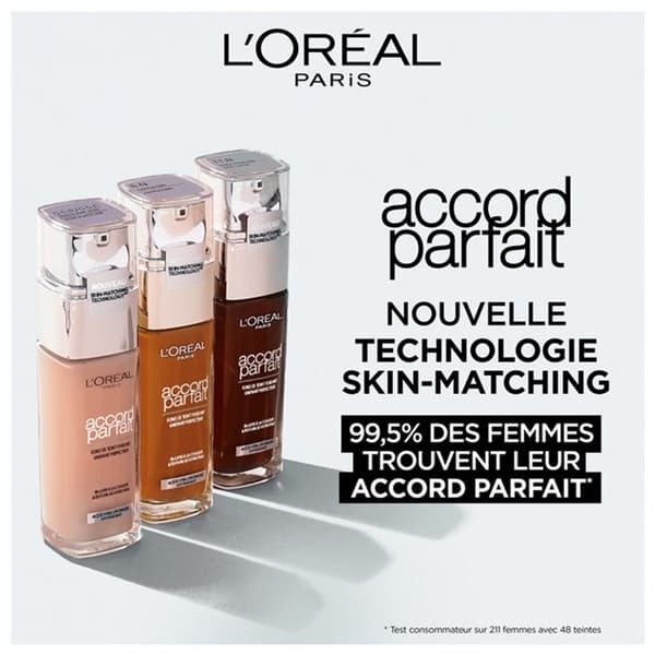 L'Oréal Paris Accord Parfait Fluid Foundation 3.R Rosy Beige