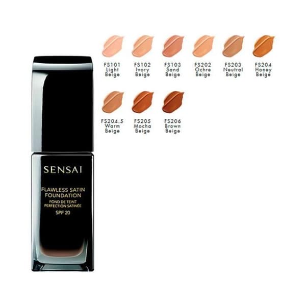 SENSAI FLAWLESS SATIN MAKE-UP BASE FS203 NEUTRAL BEIGE 30ML - Makeup - SENSAI