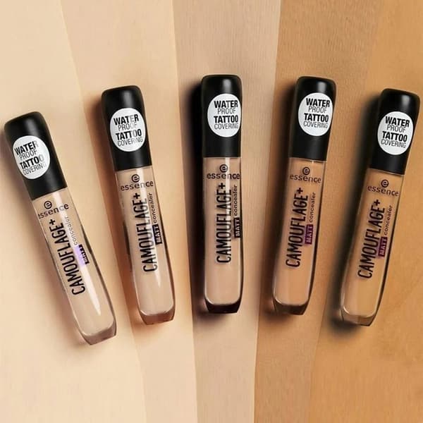 Concealer - Essence - Kamouflage + Matt Corrector - 40 Medium Fawn - Vattentät - Hög täckning - Matt finish