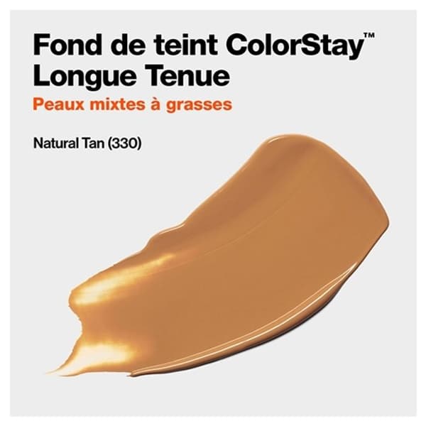 Foundation - REVLON - Colorstay - N°330 Naturlig Tan - 30ml - Blandhyad till fet hy