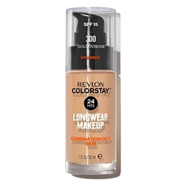 Foundation - REVLON - n°300 Golden Beige - Long Wear - Matt finish - Kombination till fet hud