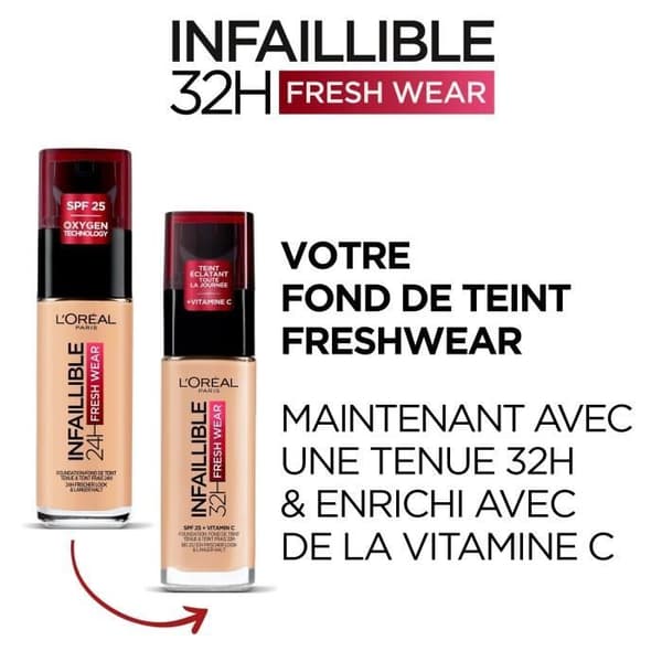 L'OREAL PARIS INFAILLIBLE foundation - Långvarig 32h - Mörk guld