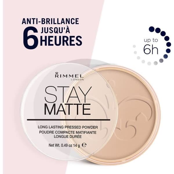 Stay Matte Mattifying Powder - RIMMEL - 007 Mohair - Antiglans och minskade porer