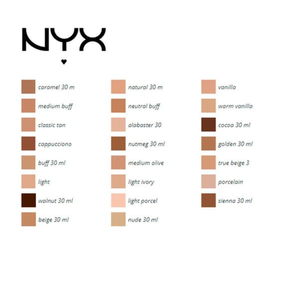 Flydende makeup foundation Can't Stop Won't Stop NYX (30 ml) (30 ml) - cappucciono