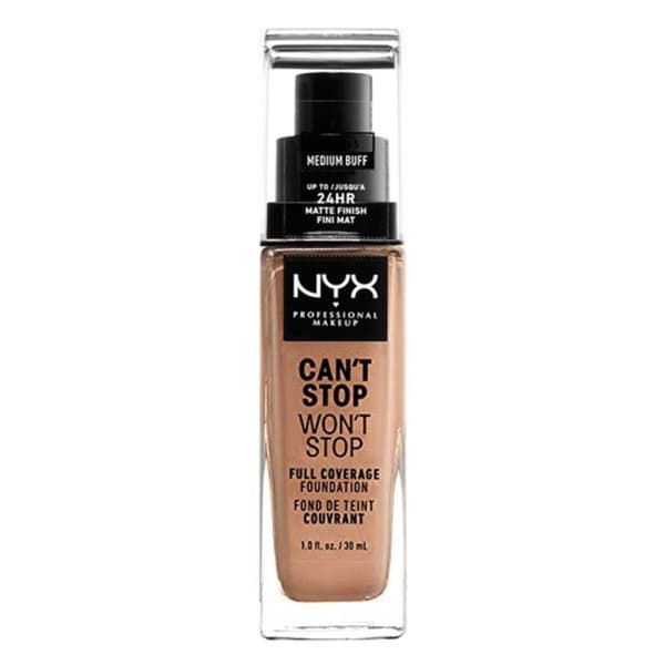 Flydende makeup foundation Can't Stop Won't Stop NYX (30 ml) (30 ml) - walnut 30 ml