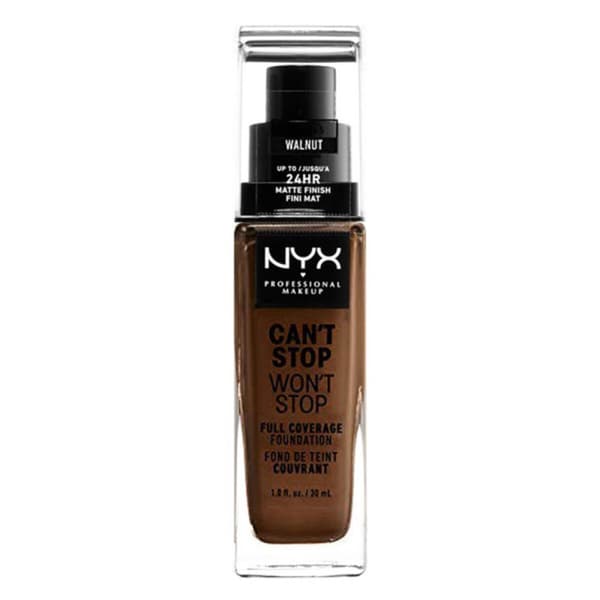 Flydende makeup foundation Can't Stop Won't Stop NYX (30 ml) (30 ml) - walnut 30 ml