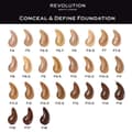 Miniatyrbild 3 av 7: Flytande makeupbas Revolution Make Up Conceal & Define Nº F9 (23 ml)