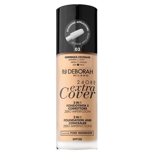 DEBORAH MILANO - Deborah Milano 24 Ore Extra Cover 2 In 1 Spf20 03 30ml