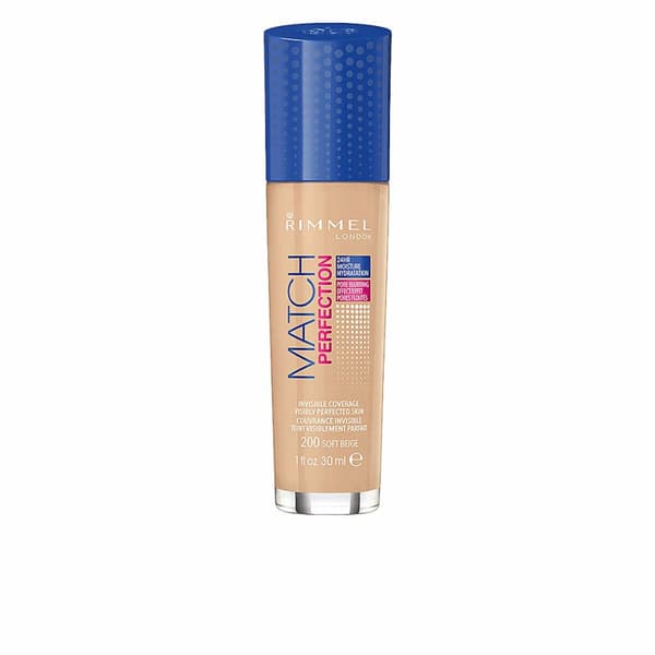 Flytande makeupbas Match Perfection Rimmel London (30 ml) - 103 - true ivory 30 ml