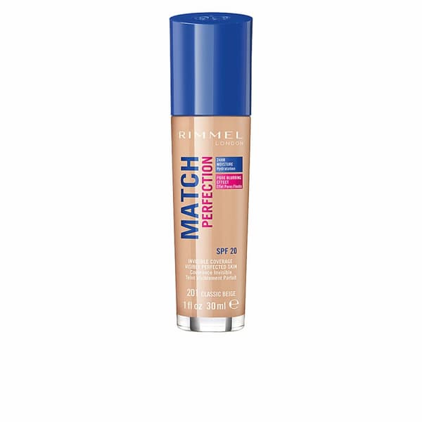 Flytande makeupbas Match Perfection Rimmel London (30 ml) - 103 - true ivory 30 ml