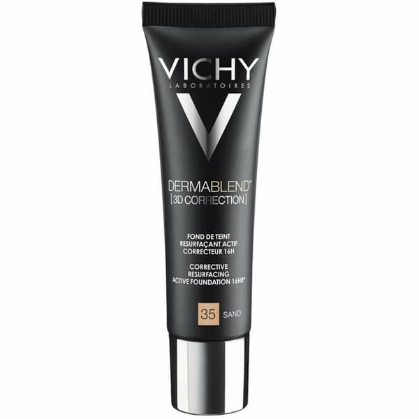 Flydende makeup foundation Vichy Dermablend 3D Correction 30 ml Spf 25 Nº 35 Sand