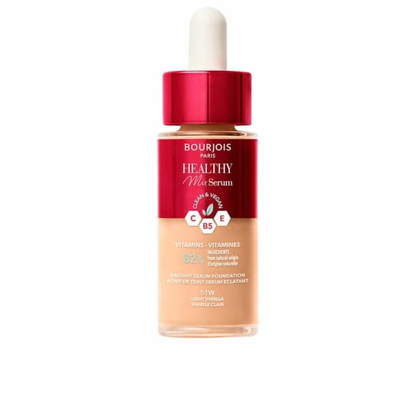 Flydende makeup foundation Bourjois Healthy Mix Serum Nº 51W Light vanilla 30 ml