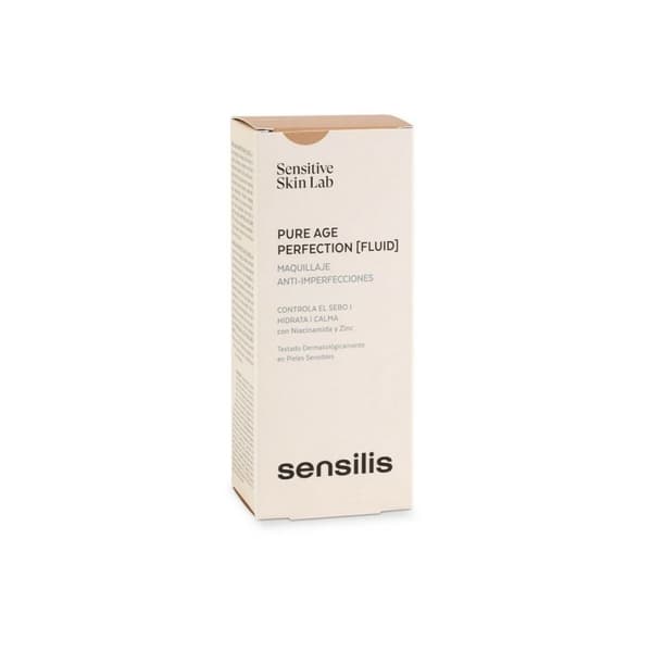 Kremet foundation Sensilis Pure Age Perfection 04-pêche Anti-imperfeksjon (30 ml)