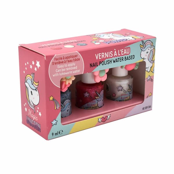 Sminkesett for Barn Lady Bug Vernis à l'eau 3 Deler