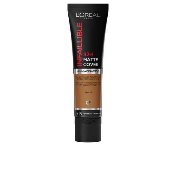 Nestemäinen meikin pohjustusaine L'Oreal Make Up Infalible 32H Matte Cover Nº 315 neutral undertone Spf 25